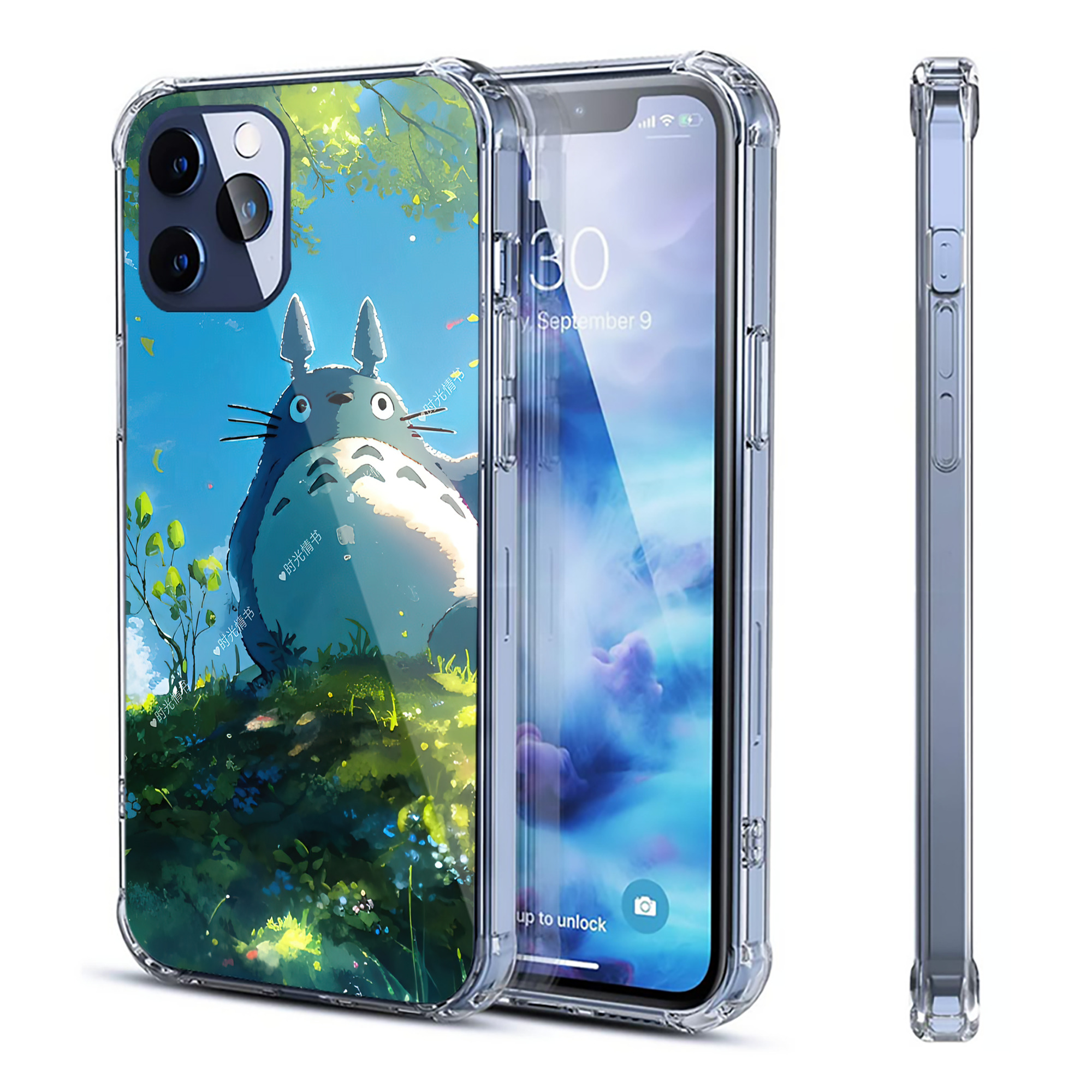 （画像用） となりのトトロ 草壁メイ 草壁サツキ My Neighbor Totoro Satsuki Kusakabe Mei Kusakabe 【iPhone 12シリーズ対応】透明スマホケース（クリアソフトケース）